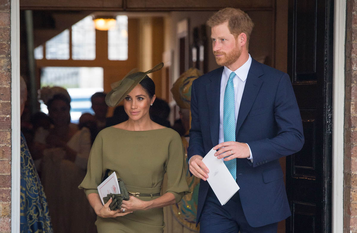 Prince Harry & Royal Meghan at the christening