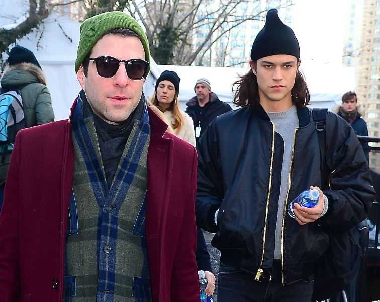 Zachary Quinto’s still wearing the green hat