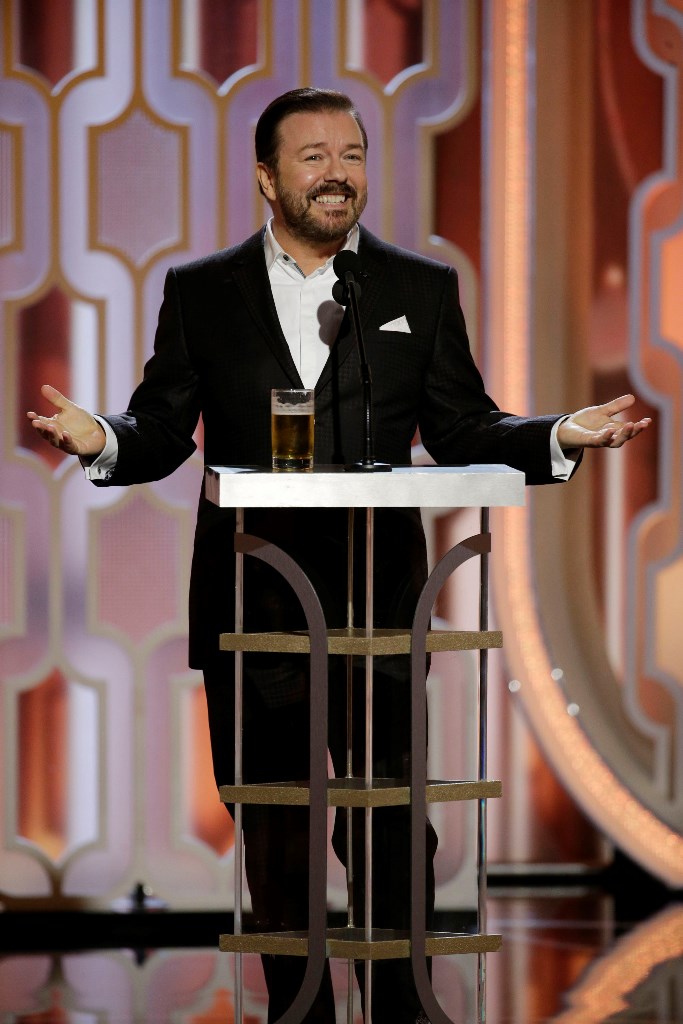 Ricky Gervais returns to the Golden Globes