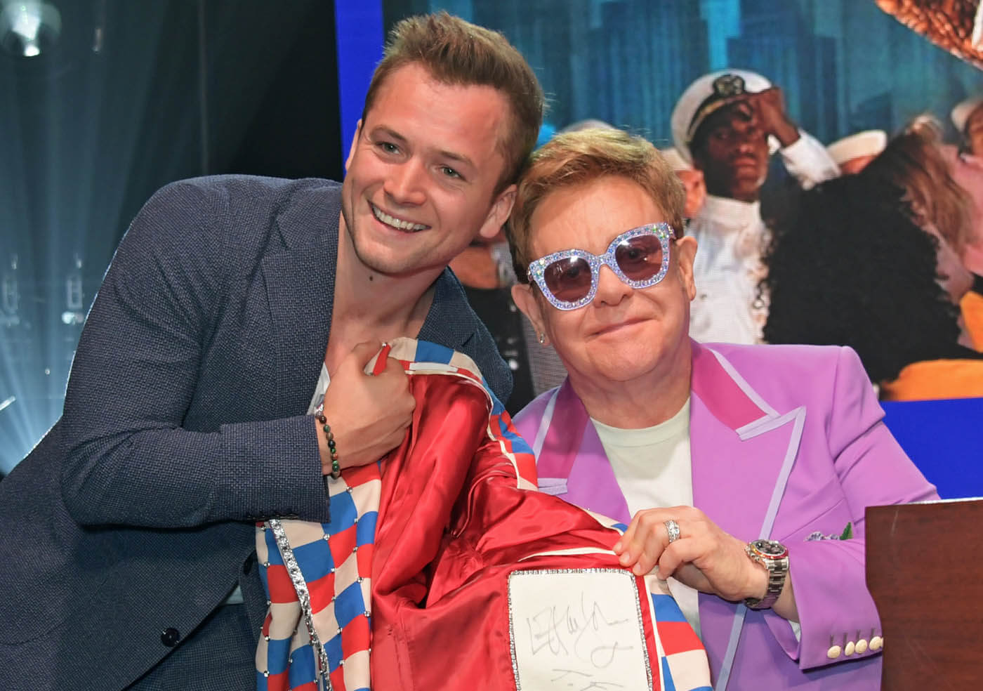 Taron Egerton and Elton John won’t let you forget about Rocketman