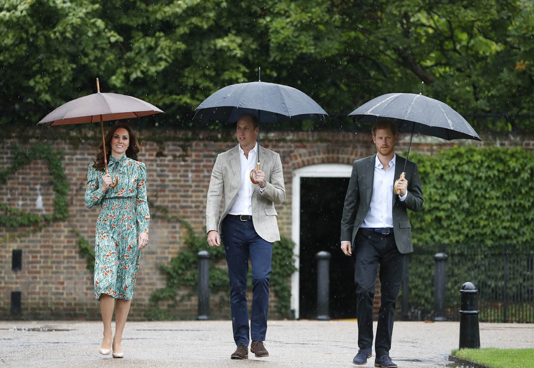 William, Harry, and Kate remember Princess Diana