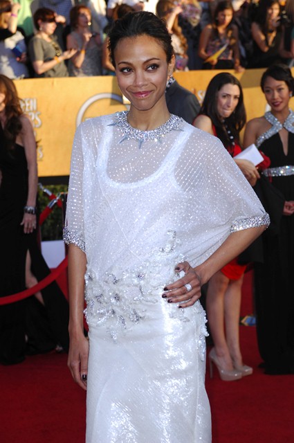 Best of 2012: Zoe Saldana at the SAGs