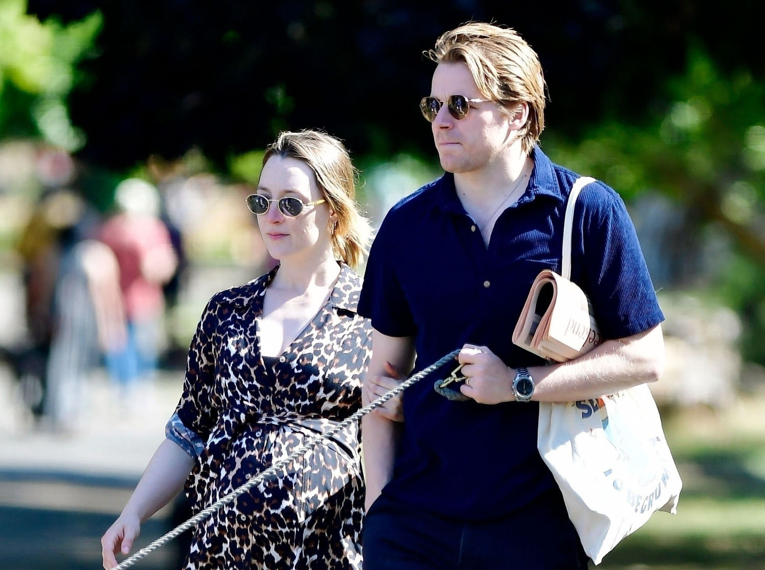 Saoirse, Stella, and Jack go for a walk