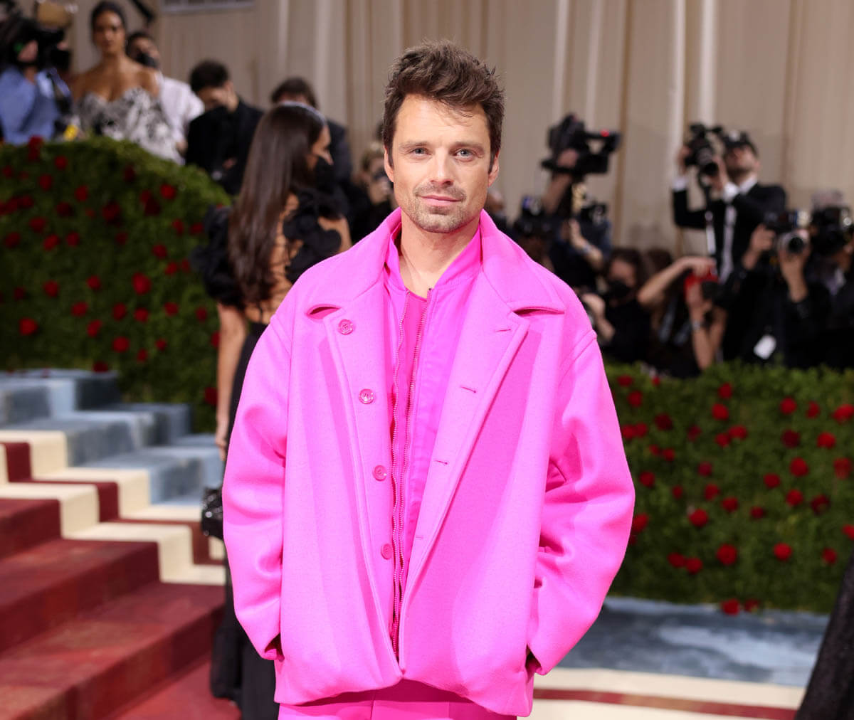 Sebastian Stan homaged Pepto Bismol