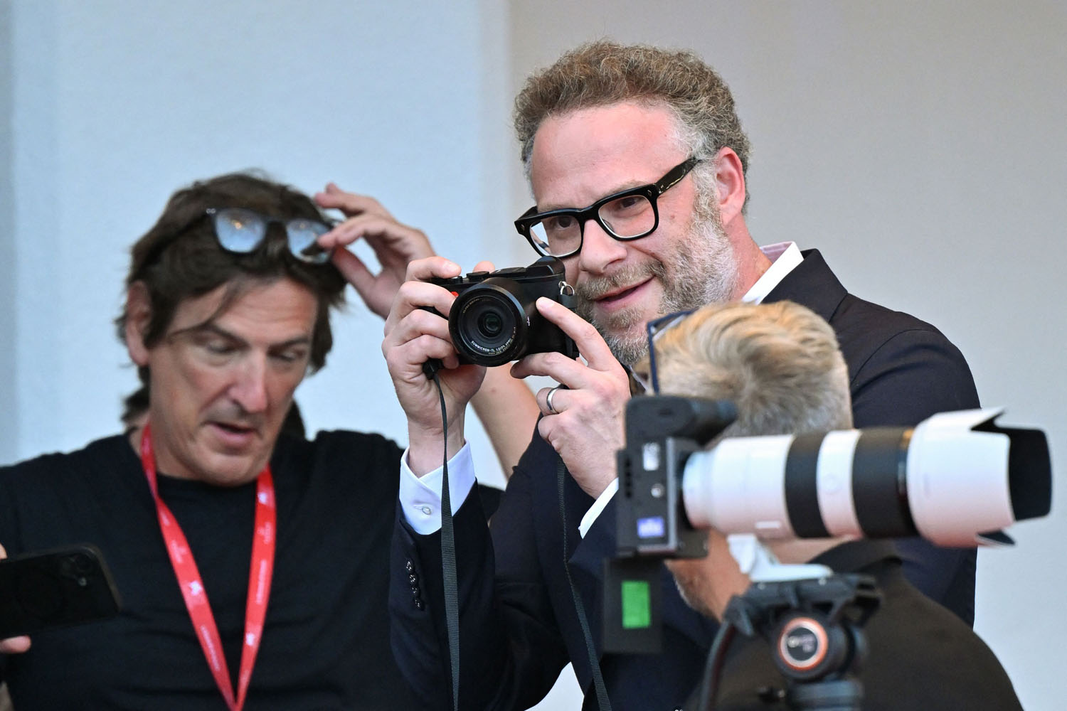 Seth Rogen on the other side