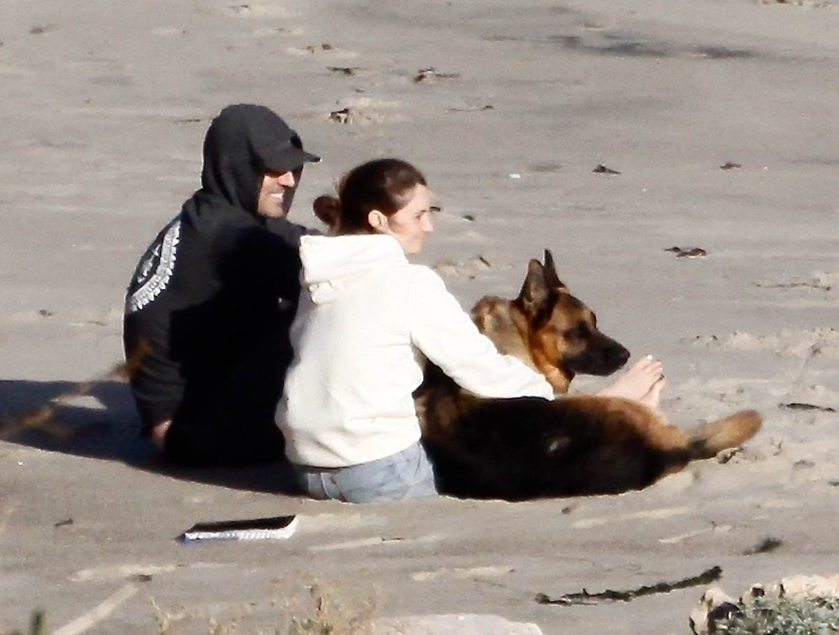 Shailene & Aaron at the Beach