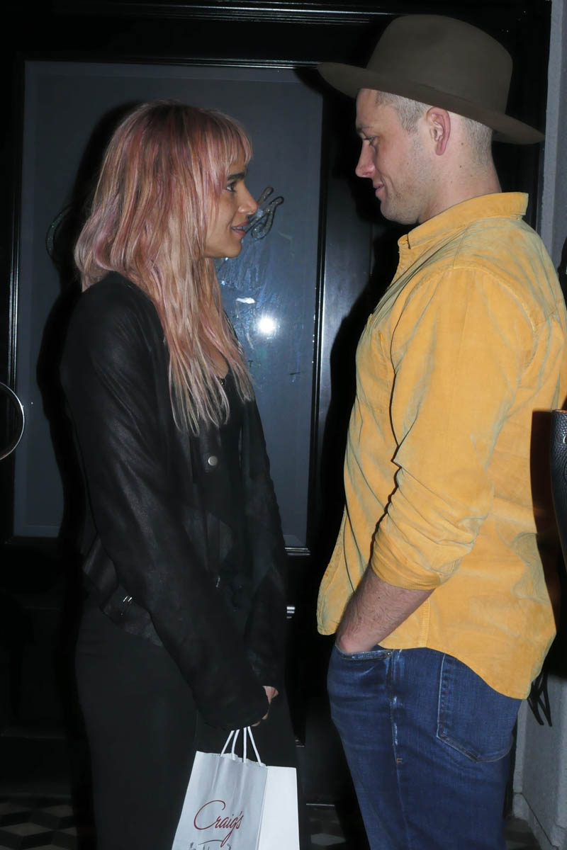 Taron and Sofia out for dinner