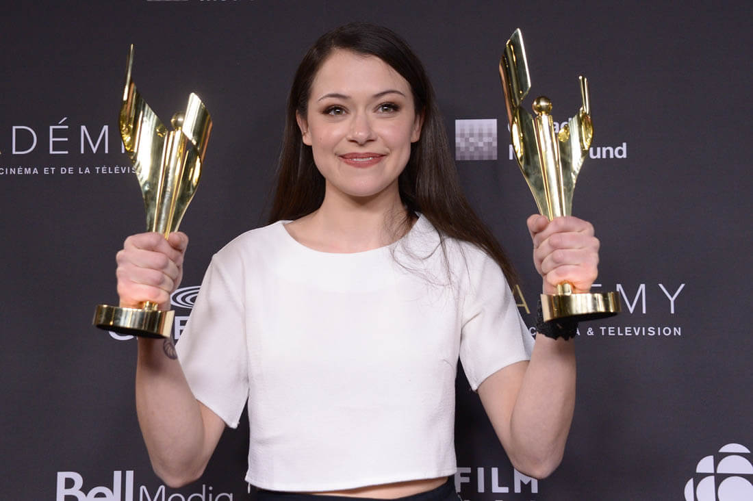 Tatiana Maslany goes 3 for 3