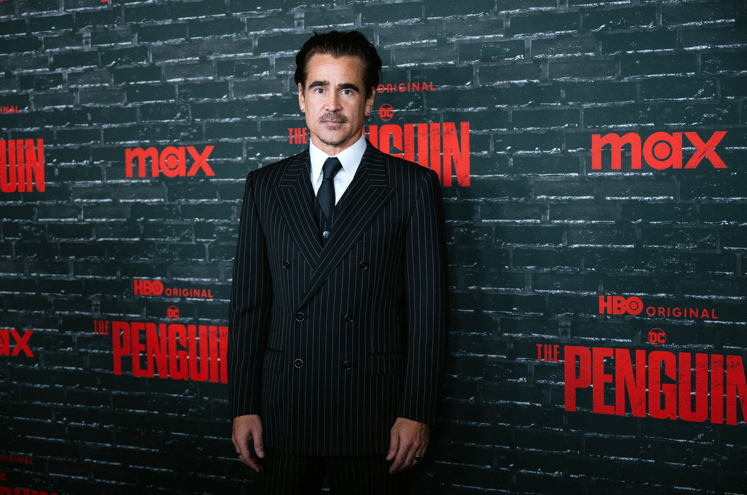 Colin Farrell and Cristin Milioti in The Penguin