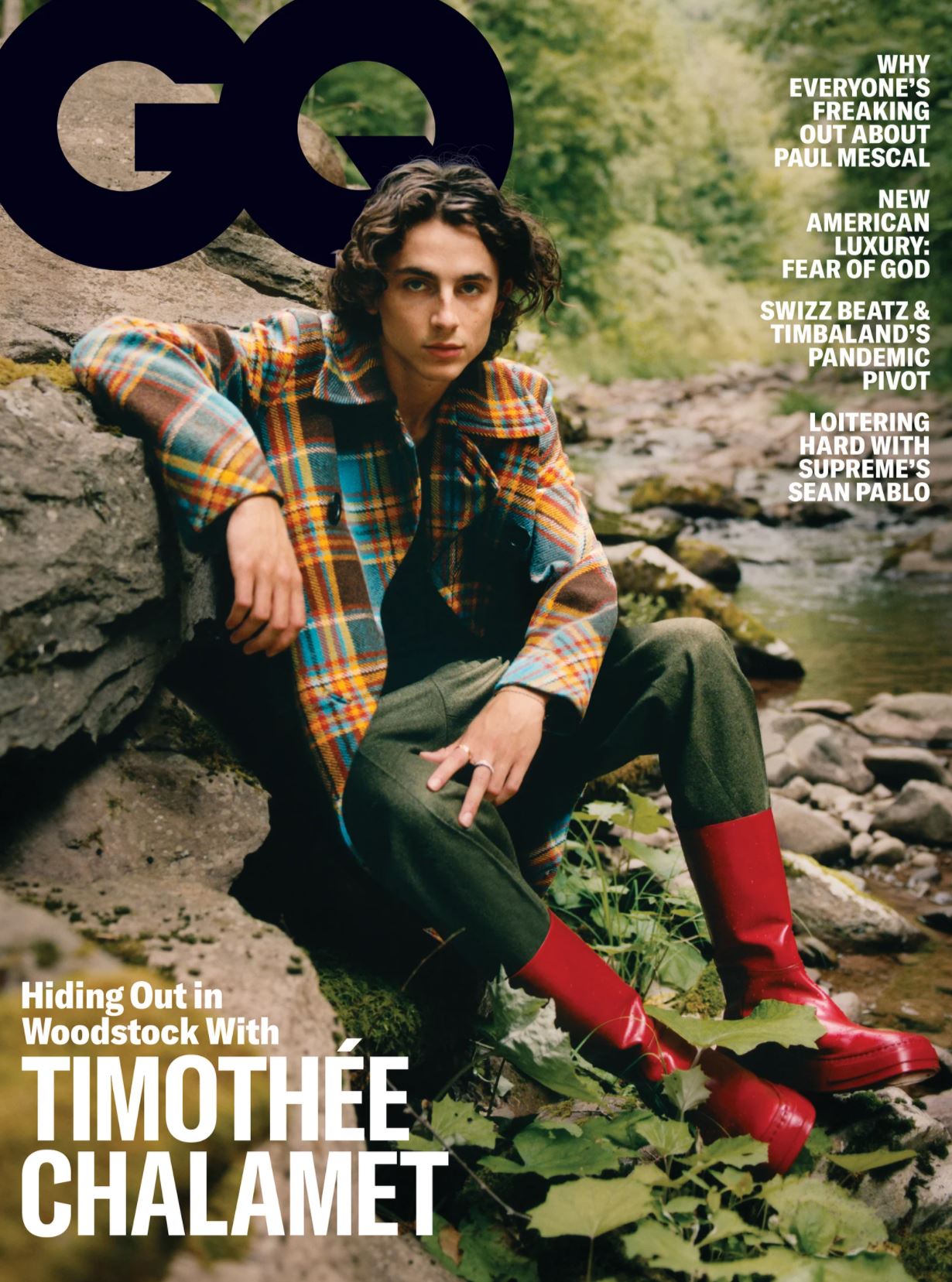 Timothée Chalamet in the Woods