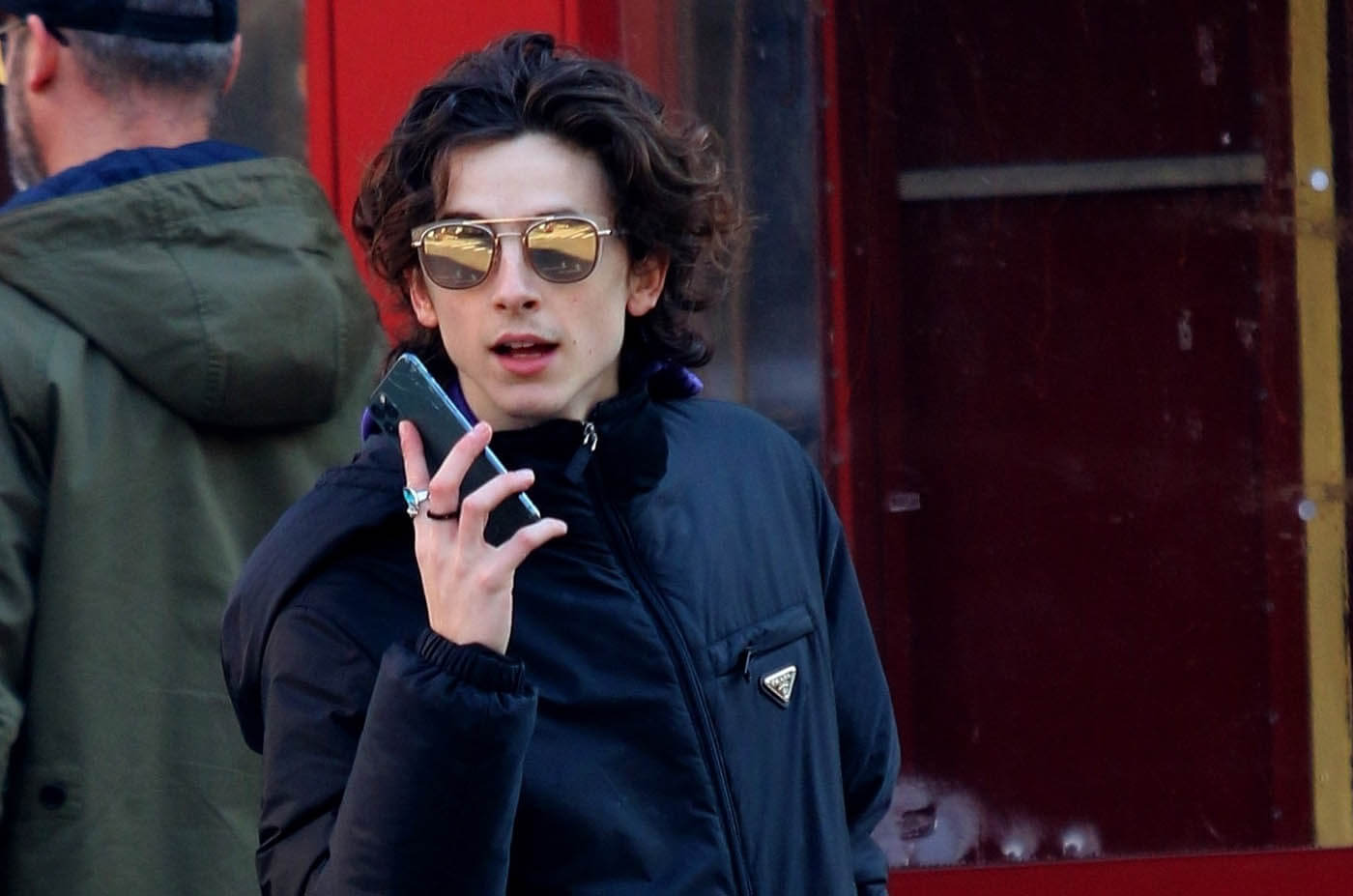 Timmy goes shopping without the moustache