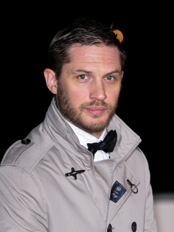 Tom Hardy’s trench and bow