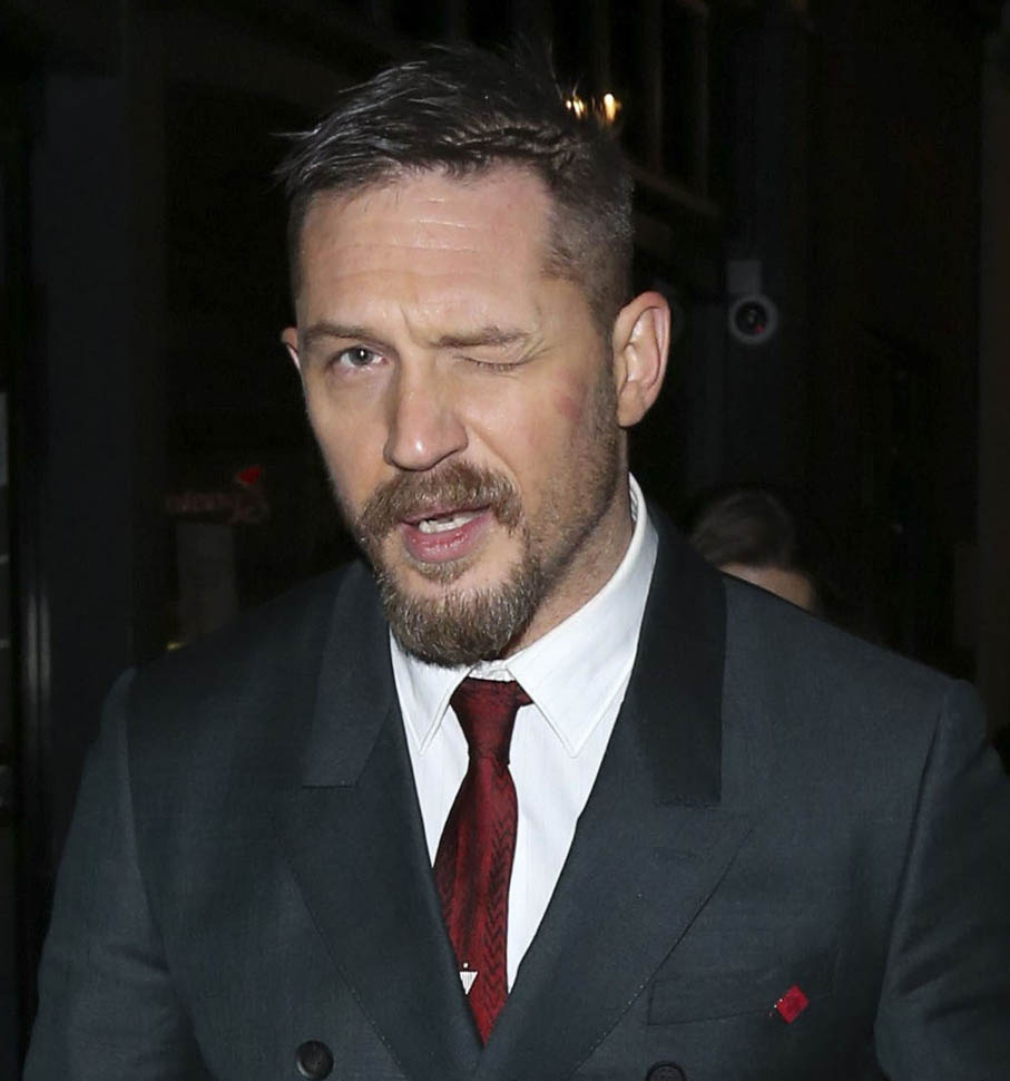 Tom Hardy winks