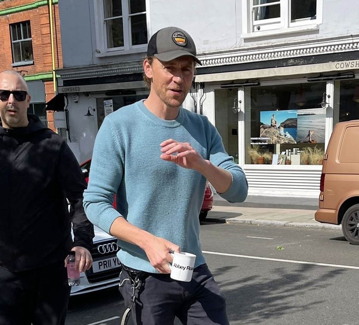 Tom Hiddleston: Coffee on a Dog Walk
