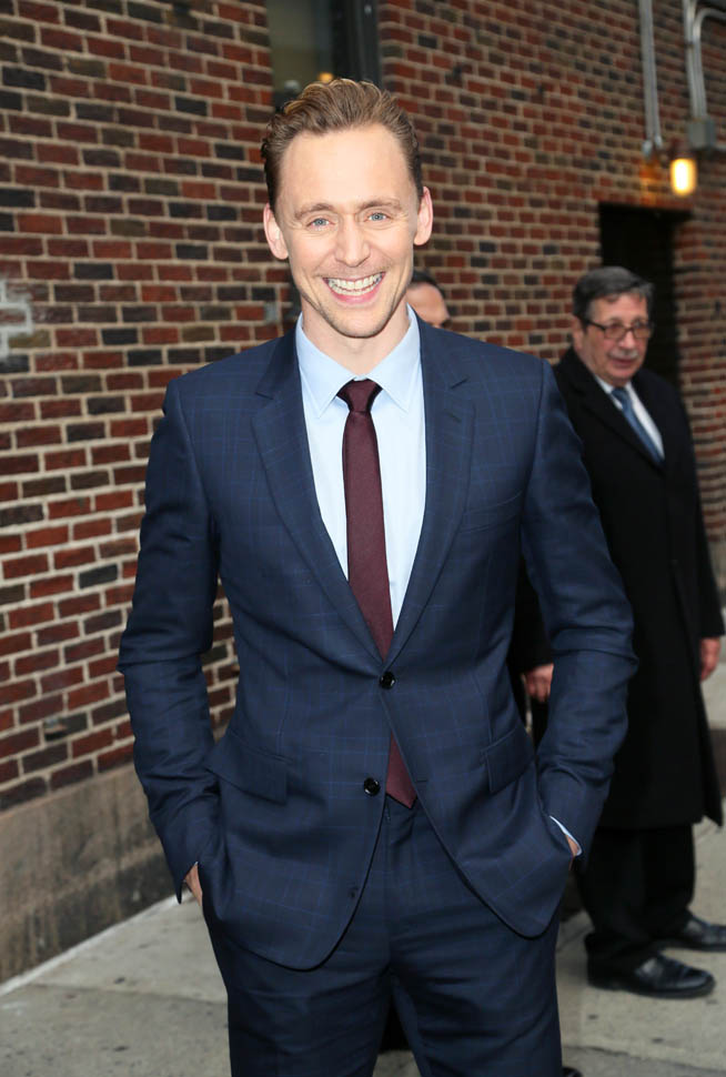 Tom Hiddleston making the rounds