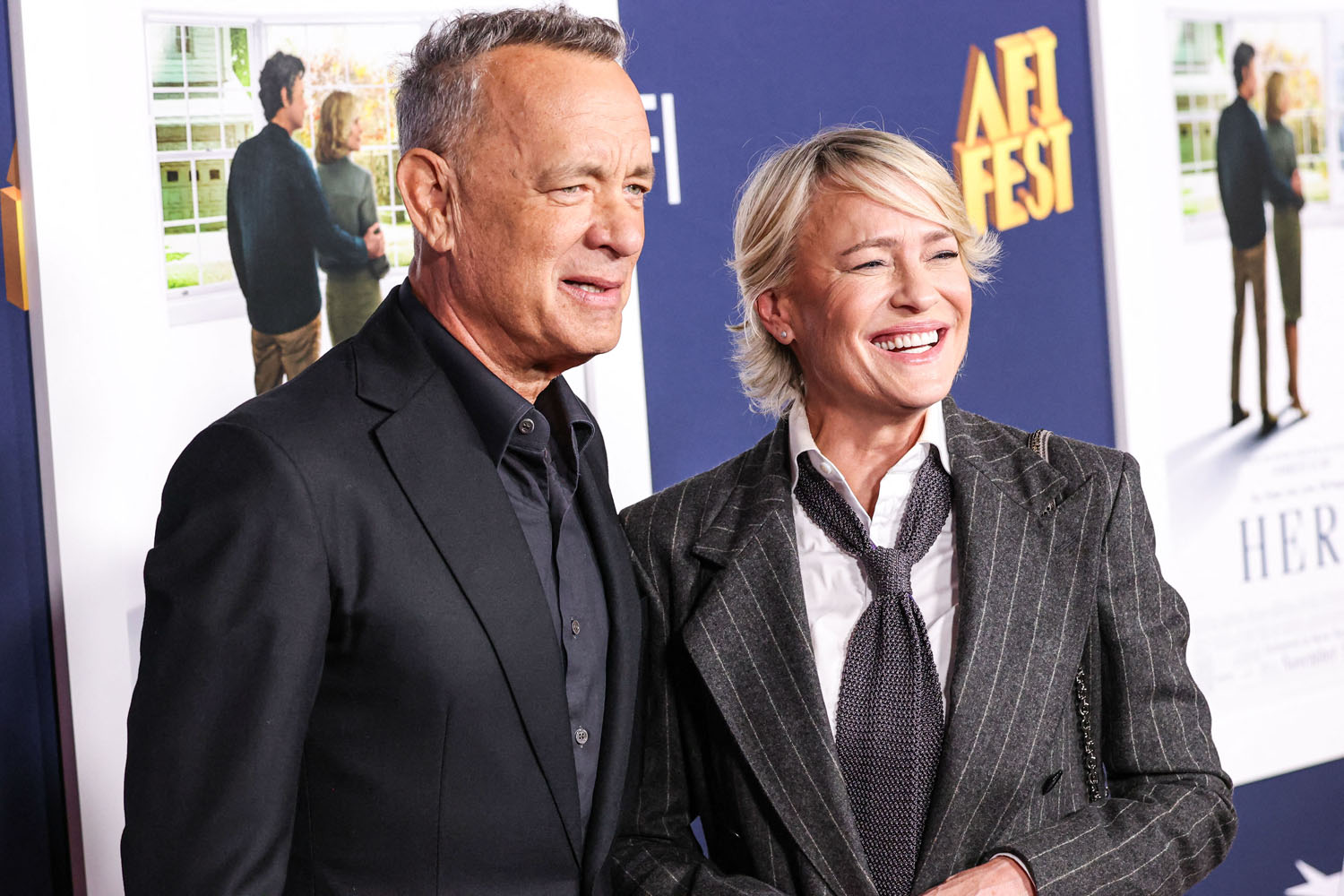 Tom Hanks and Robin Wright in Here