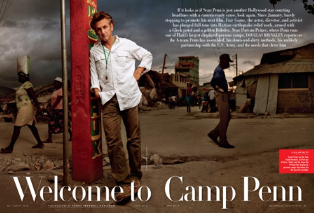 Single Sean Penn lives in Haiti