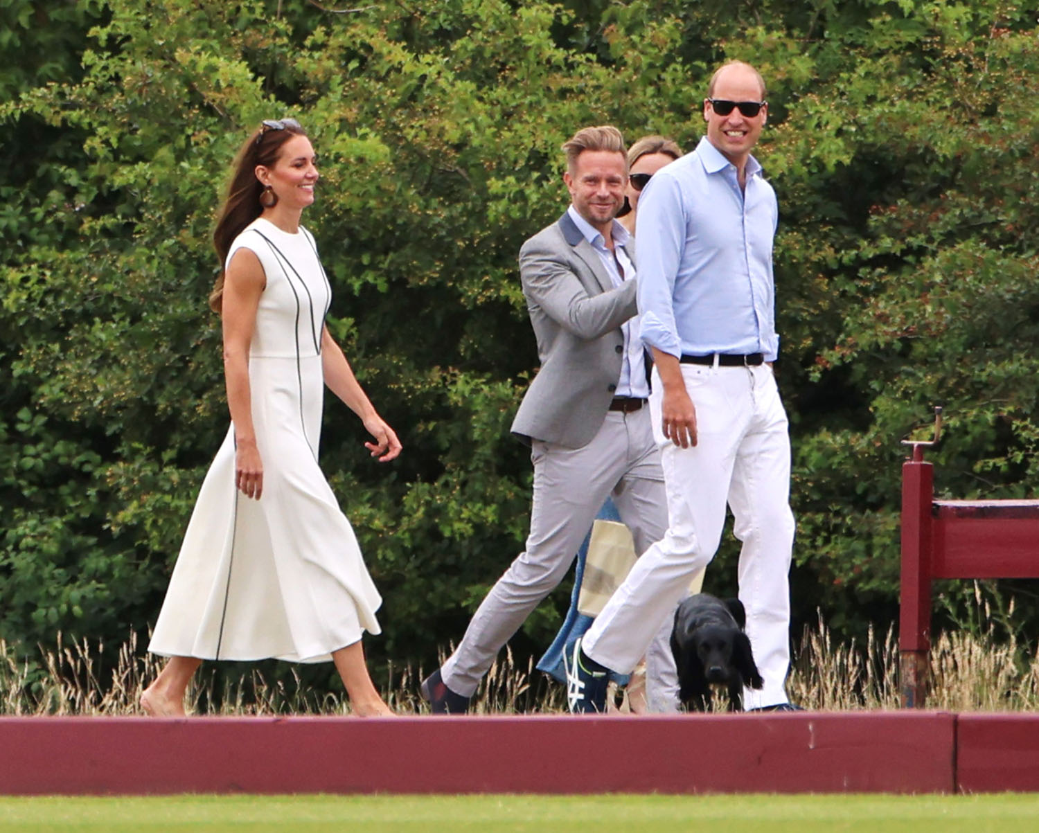 Will and Kate bring the dog