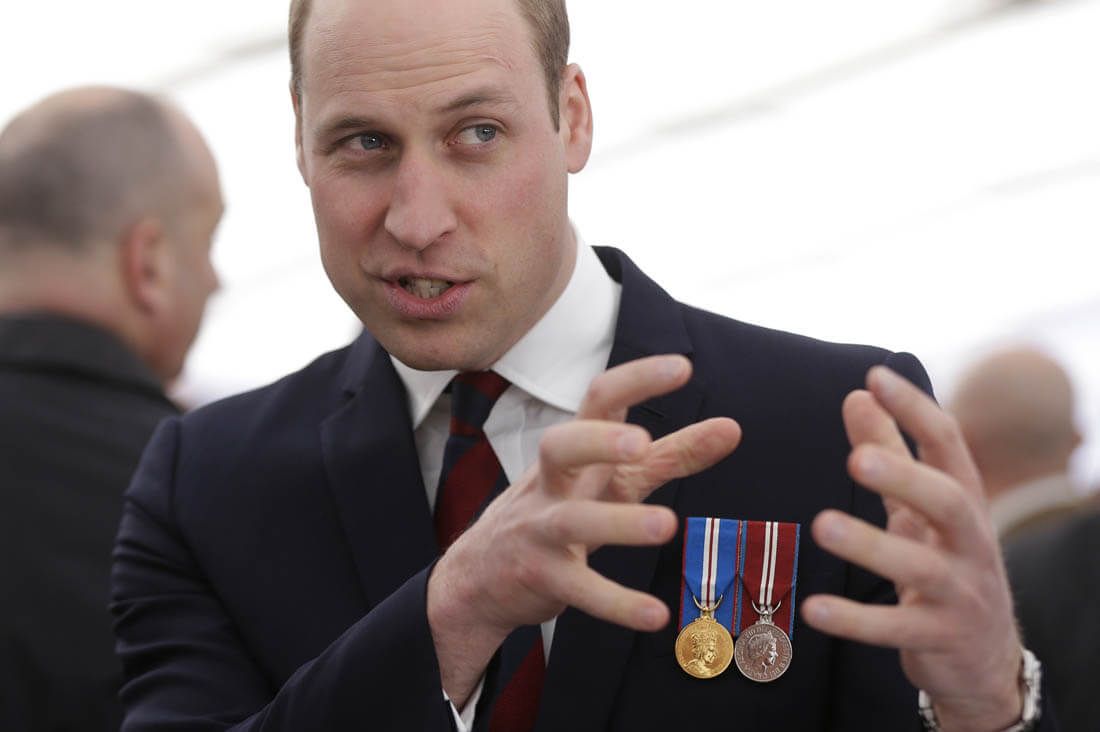 Prince William goes skiing