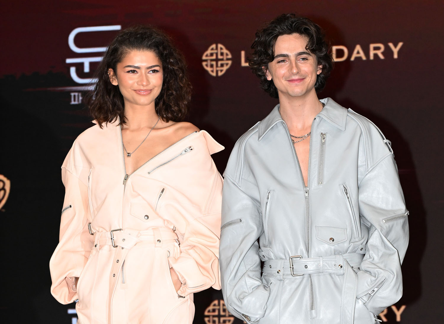Zendaya and Timmy: Matching Jumpsuit and Puppies