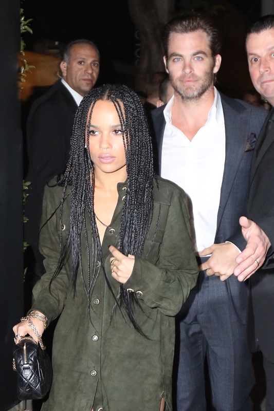 Zoe Kravitz & Chris Pine’s Oscar weekend