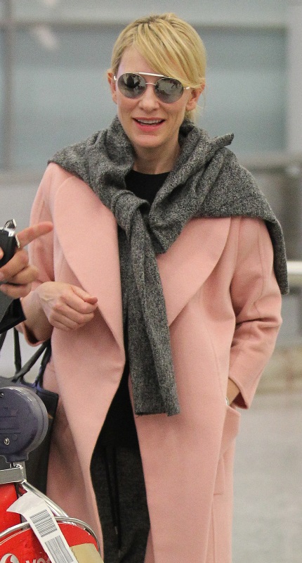 Carpets & Candids: Cate’s pink coat and twinset
