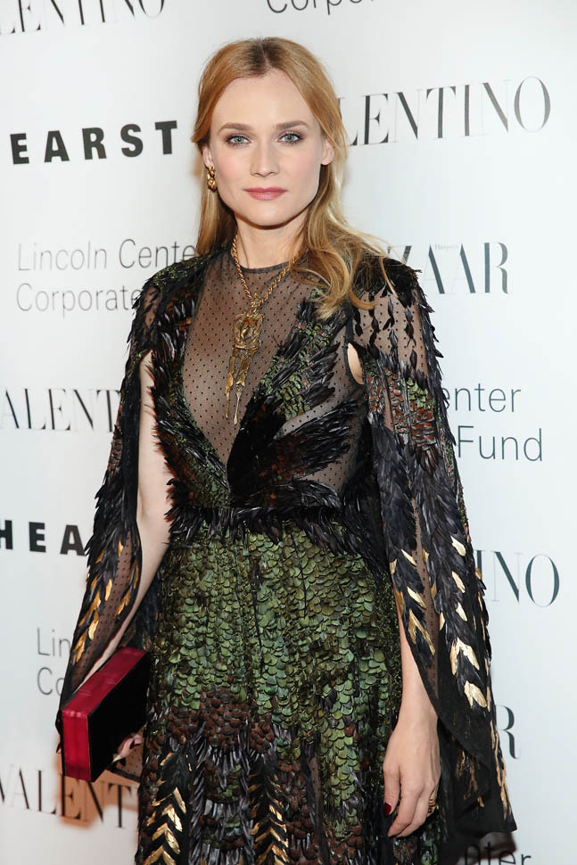 Carpets & Candids: Diane’s heavy caped dress