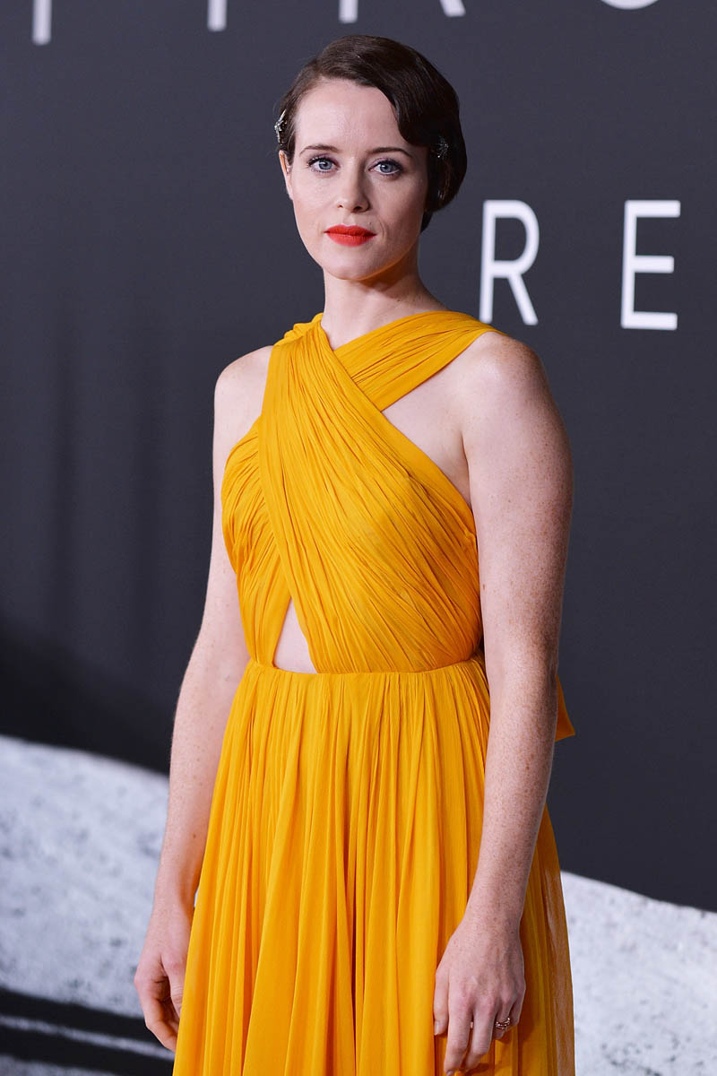 Carpets & Candids: Claire Foy’s marigold dress