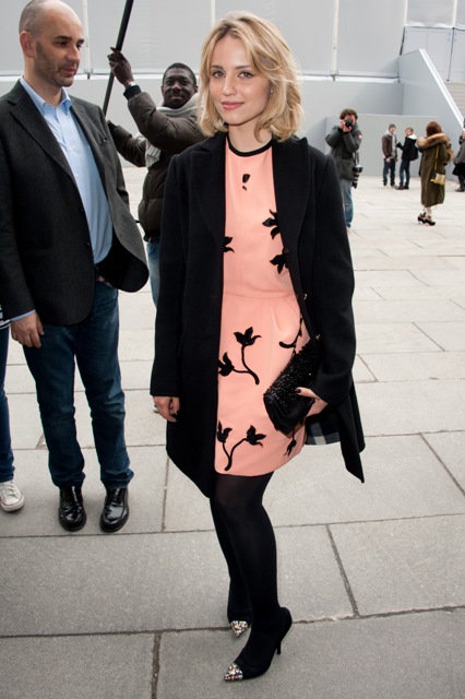 Carpets & Candids: Dianna Agron’s bad fashion week hair