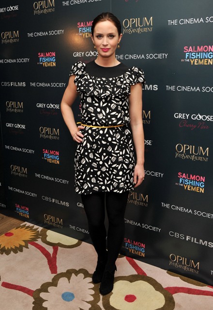 Carpets & Candids: Emily Blunt's print and sleeves