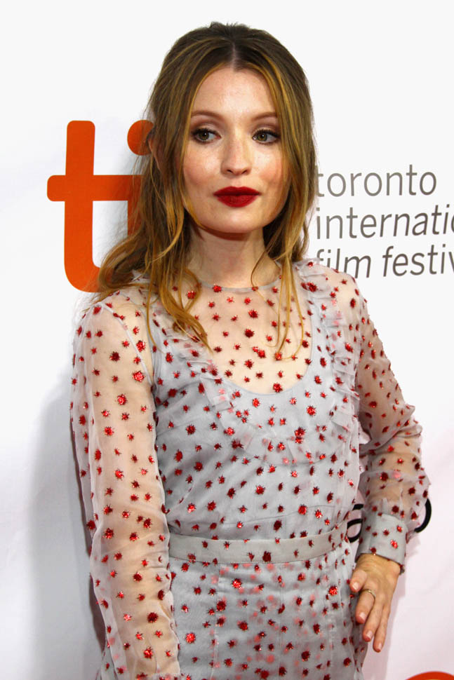 Carpets & Candids: Emily Browning’s red and green TIFF