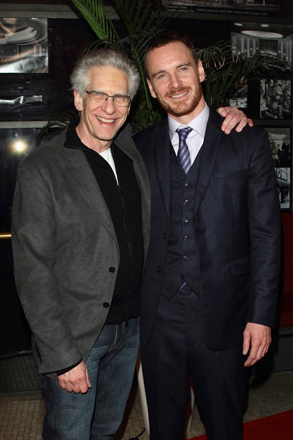 Carpets & Candids: Michael Fassbender suit and leather