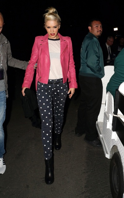 Carpets & Candids: Gwen’s spotted jeans