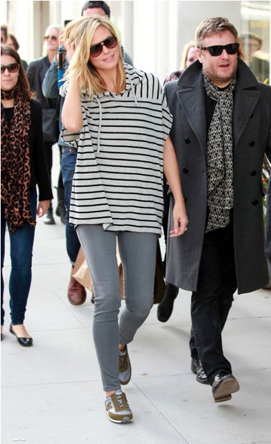 Carpets & Candids: Heidi Klum’s striped hoodie