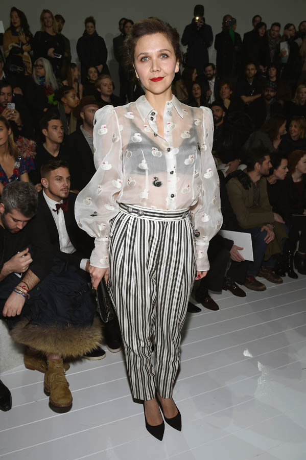 Carpets & Candids: Maggie’s sheer blouse