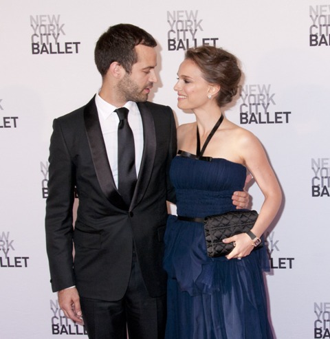 Carpets & Candids: Natalie in blue for the ballet