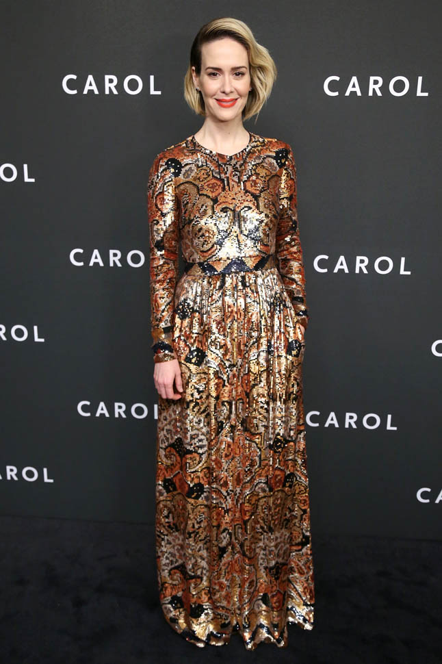 Carpets & Candids: Sarah’s bronzey sequins