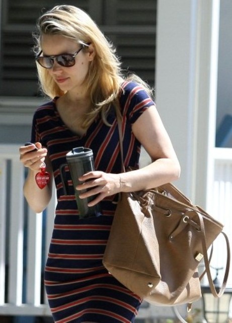 Carpets & Candids: Rachel in stripes and wedges