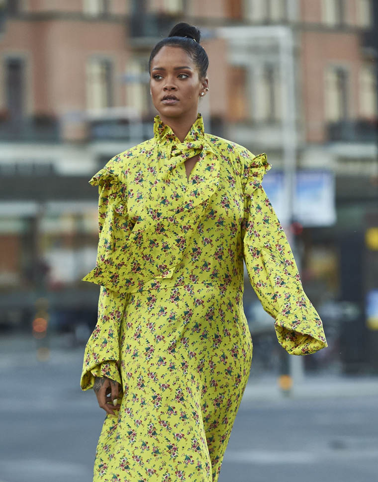 Carpets & Candids: Rihanna’s yellow in Stockholm