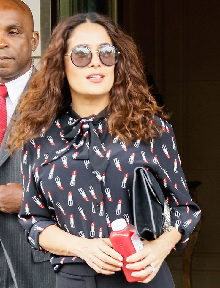 Carpets & Candids: Salma’s lipstick top