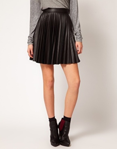 Sasha’s INTO IT: Warehouse Leather Skirt