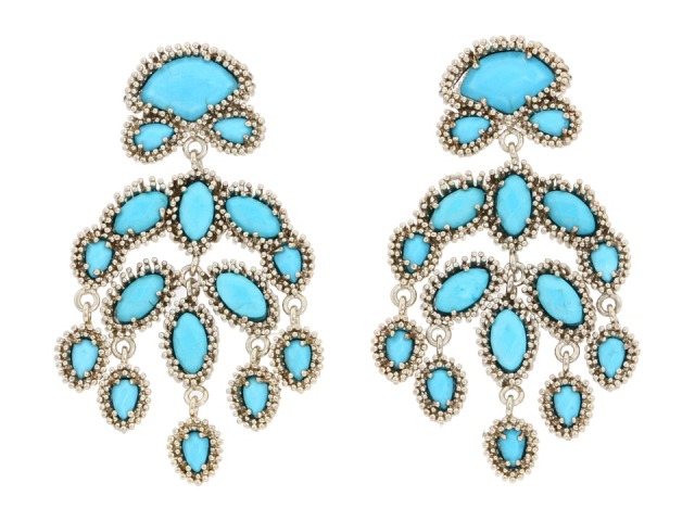 Sasha Finds Turquoise Earrings