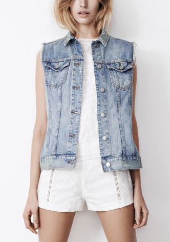 Sasha’s INTO IT: AllSaints Kiku Denim Gilet