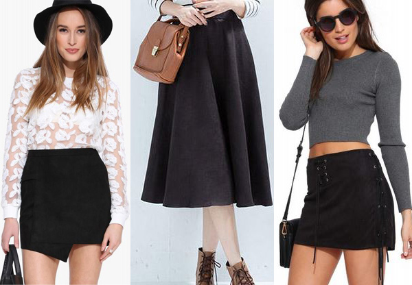 Sasha Finds: Suede Skirts