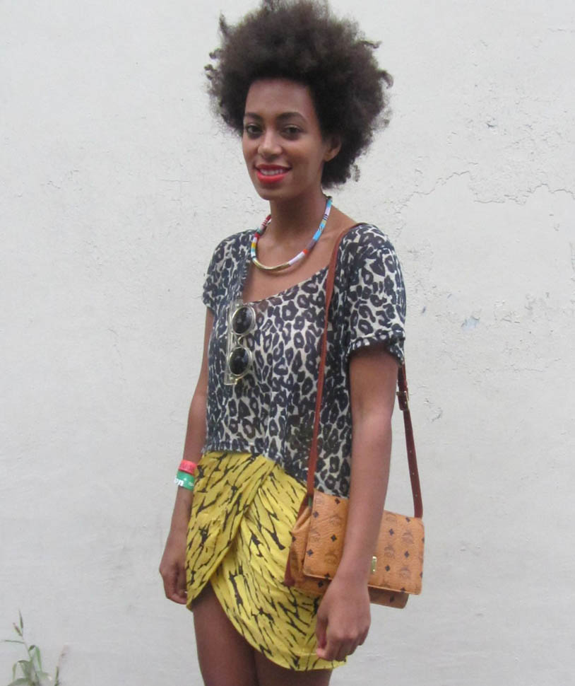 Carpets & Candids: Solange’s print clash