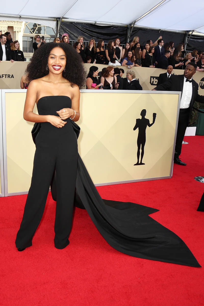 Carpets & Candids: Yara’s SAG jumpsuit