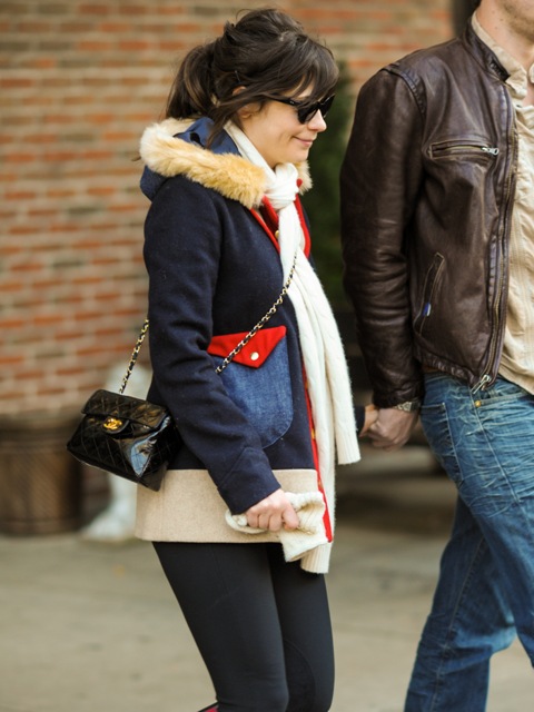 Carpets & Candids: Zooey’s patchy pockets